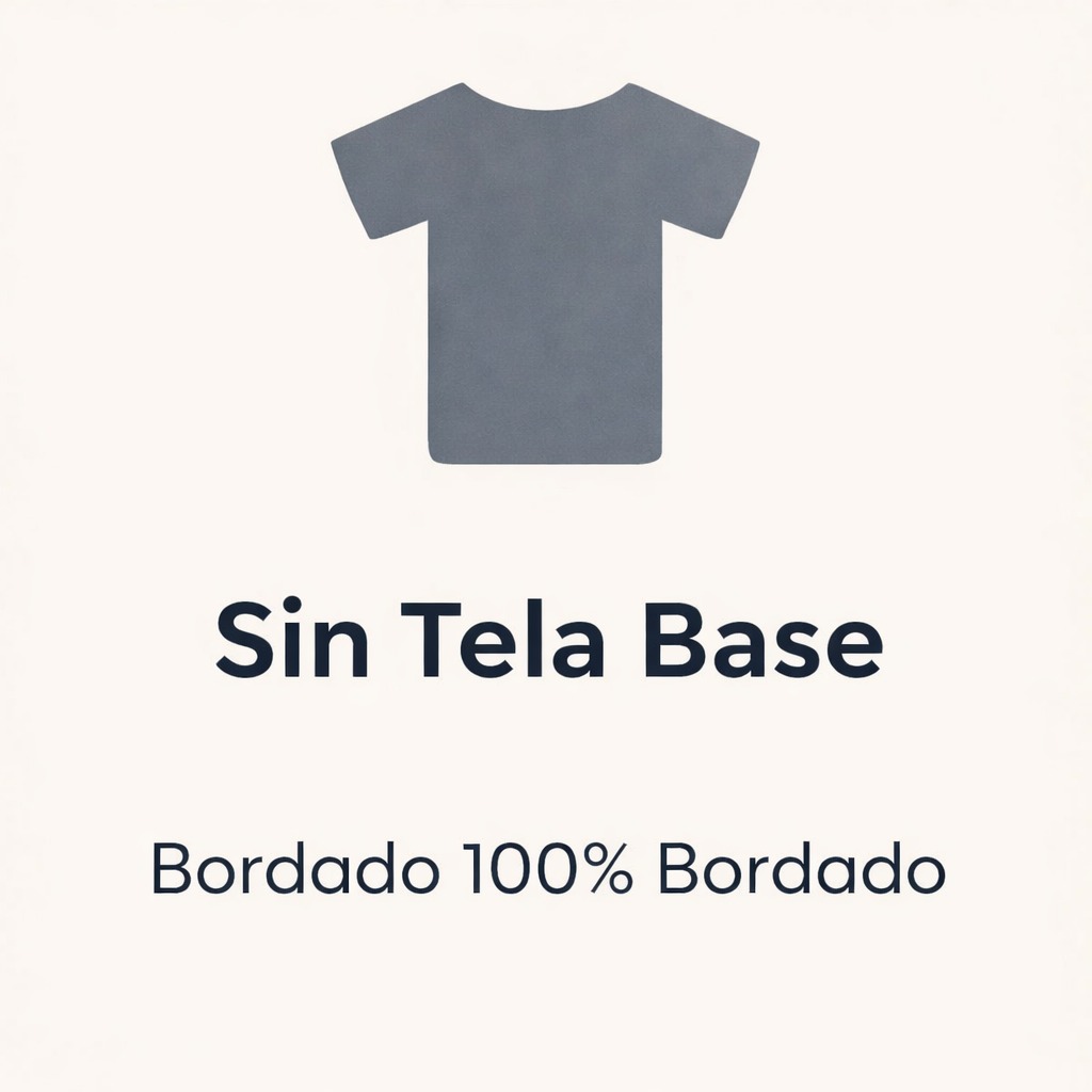 sin necesidad de tela de base